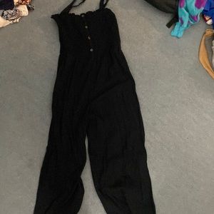 Black jumpsuit with 4 buttons